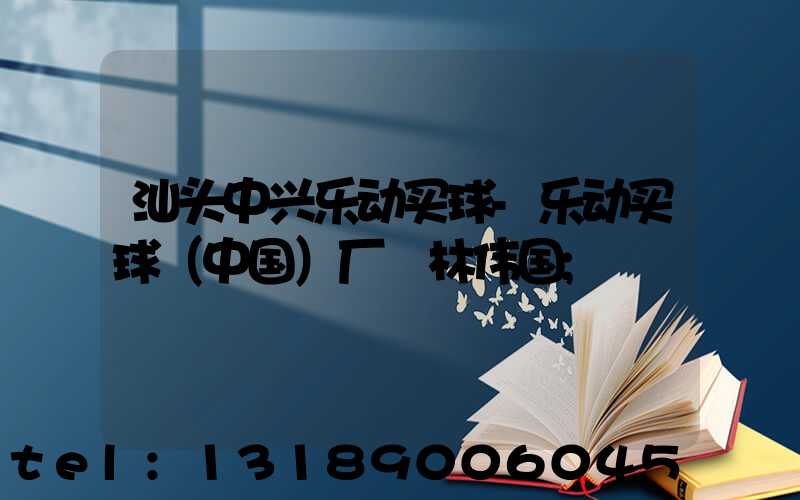 汕头中兴乐动买球-乐动买球（中国）厂 林伟国